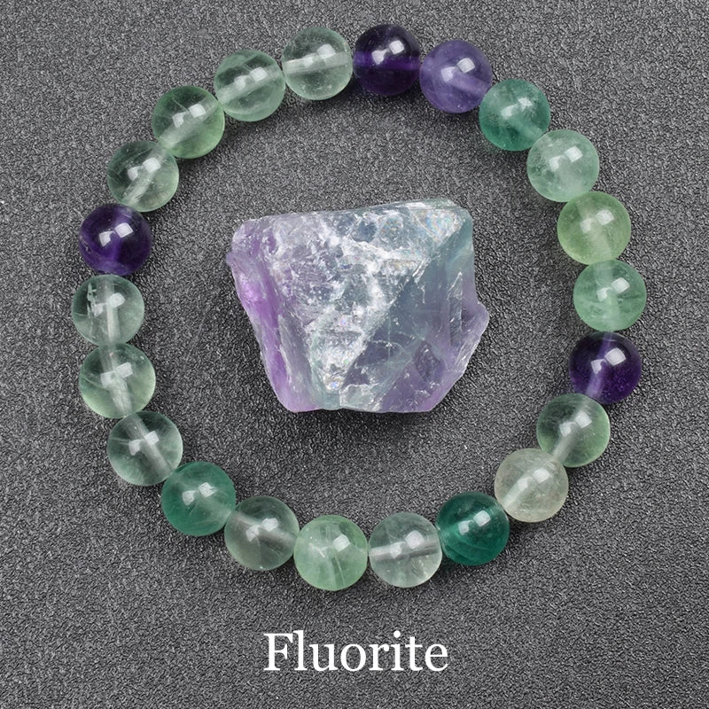 6/8 mm Real Natural Colorful Agate Female Bracelet