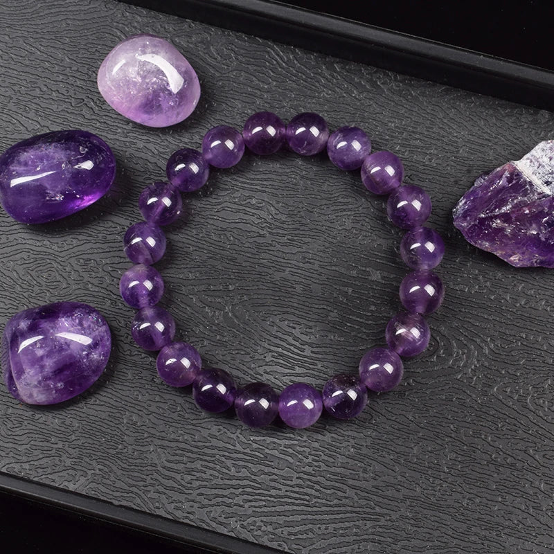 High Quality Natural Stone Amethyst Bracelet