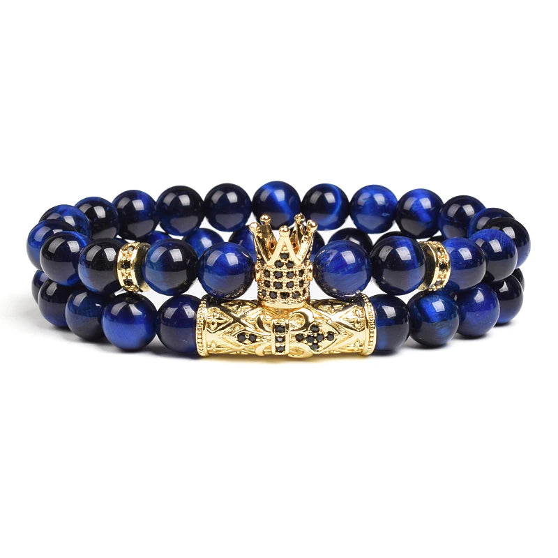 8mm Tiger Eye Stone Beads Bracelet