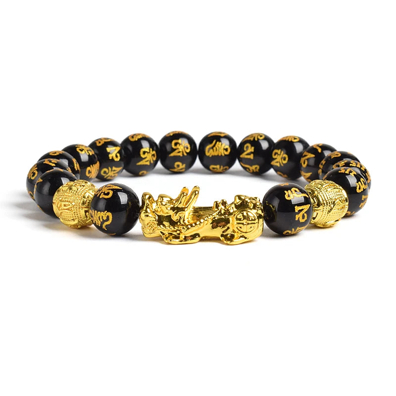 Yellow Elastic Tiger Eye Stone Beads Bracelet