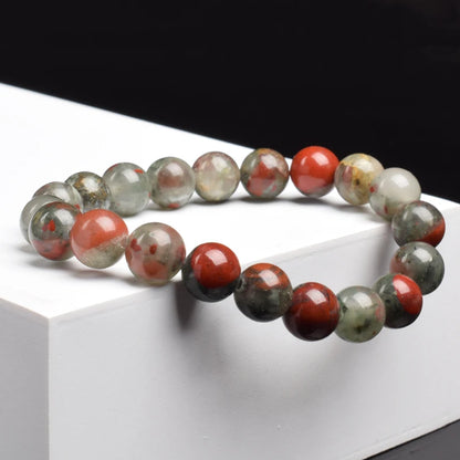 Natural African Bloodstones Beads Bracelet