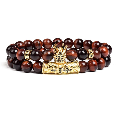 8mm Tiger Eye Stone Beads Bracelet
