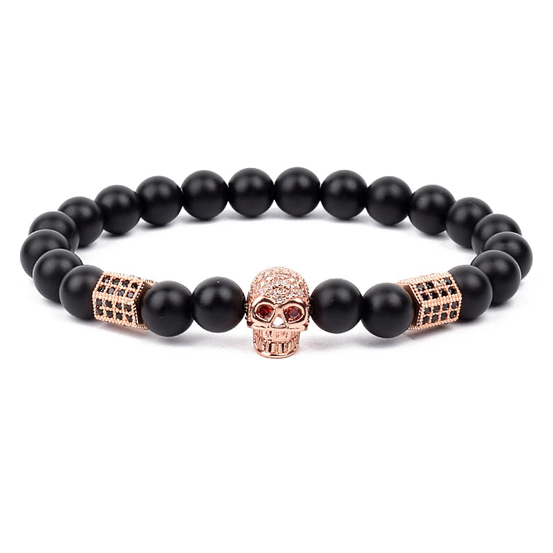Fashion Cubic Zirconia Skull Leopard Bracelet