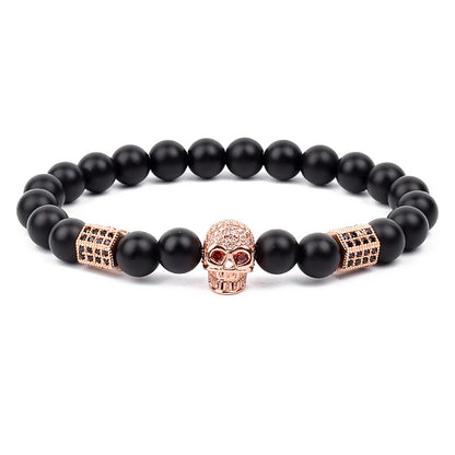 Fashion Cubic Zirconia Skull Leopard Bracelet