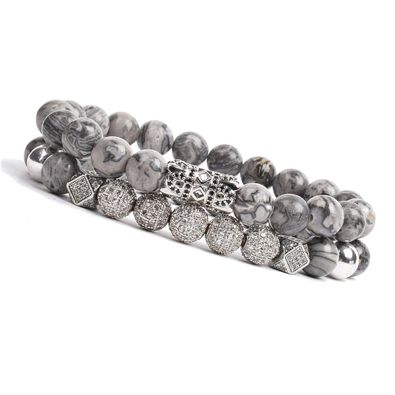 Luxury Charm Beads Bracelet Set