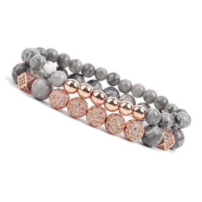 Luxury Charm Beads Bracelet Set