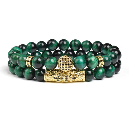 8mm Tiger Eye Stone Beads Bracelet