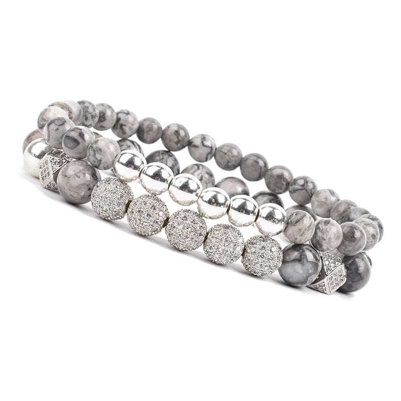 Luxury Charm Beads Bracelet Set
