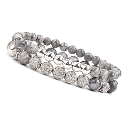 Luxury Charm Beads Bracelet Set