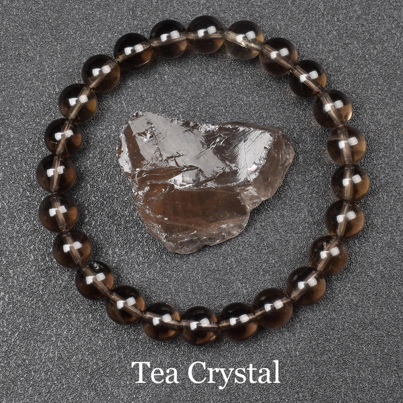 Natural Red Stripes Agate Stone Beads Bracelet