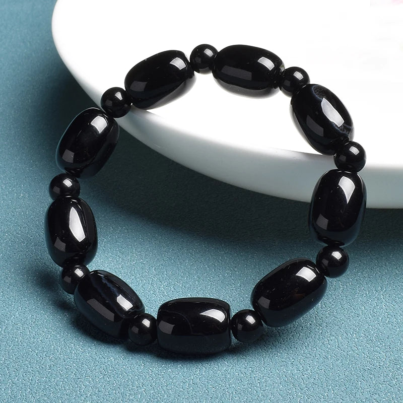 Natural Stone Coffee Lace Agates Bracelet