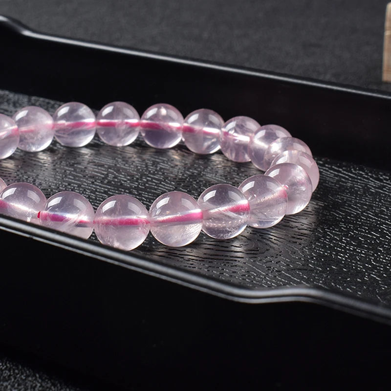 Natural Rose Quartz Beads Bracelet