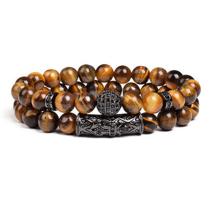 8mm Tiger Eye Stone Beads Bracelet