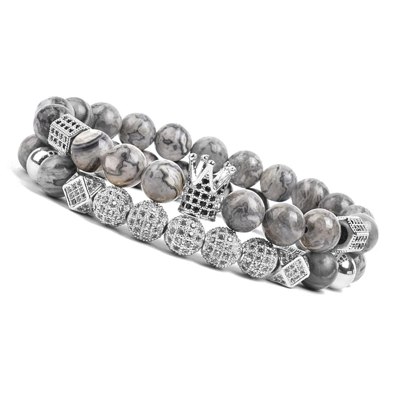 Luxury Charm Beads Bracelet Set