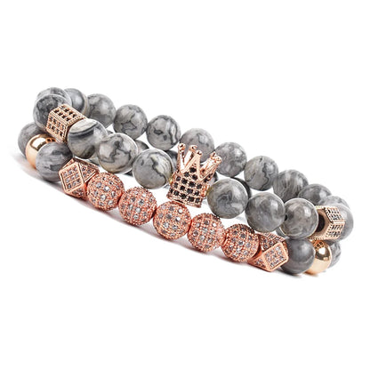 Luxury Charm Beads Bracelet Set