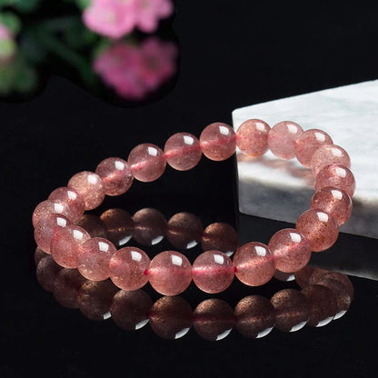 Natural Strawberry Quartz Bracelets