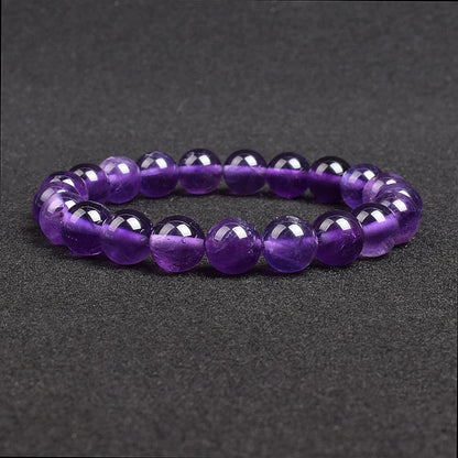 4-12 MM Natural Lace Amethysts Bracelet