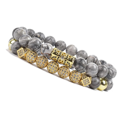 Luxury Charm Beads Bracelet Set