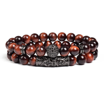 8mm Tiger Eye Stone Beads Bracelet
