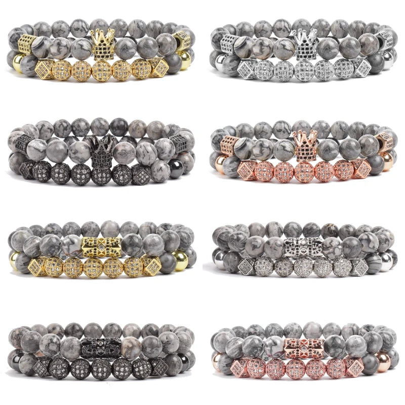 Luxury Charm Beads Bracelet Set