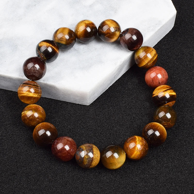 Real Natural Yellow Tiger Eye Bracelet