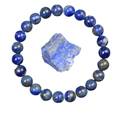 Natural Lapis Lazuli Stone Beads Bracelet