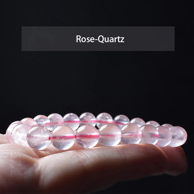 Natural Rose Quartz Beads Bracelet