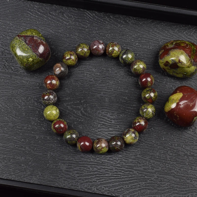 Natural Dragon Blood Stone Bracelet