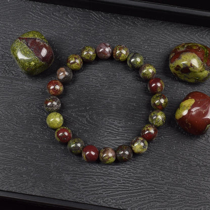 Natural Dragon Blood Stone Bracelet