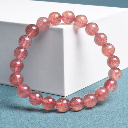 Natural Strawberry Quartz Bracelets