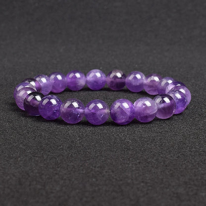 4-12 MM Natural Lace Amethysts Bracelet