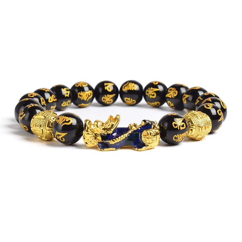 Yellow Elastic Tiger Eye Stone Beads Bracelet