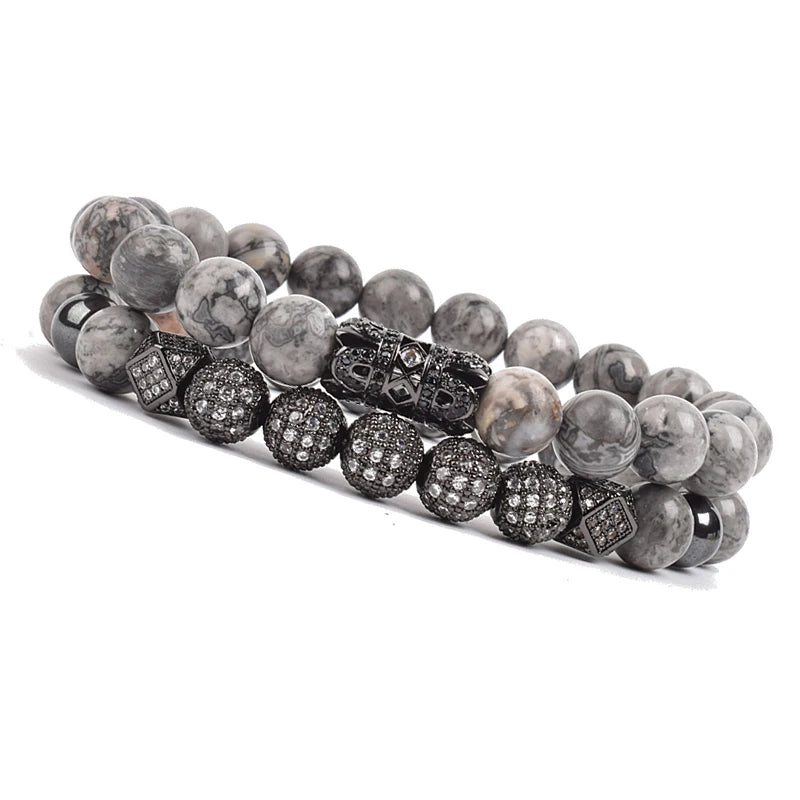Luxury Charm Beads Bracelet Set