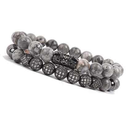 Luxury Charm Beads Bracelet Set