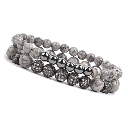 Luxury Charm Beads Bracelet Set