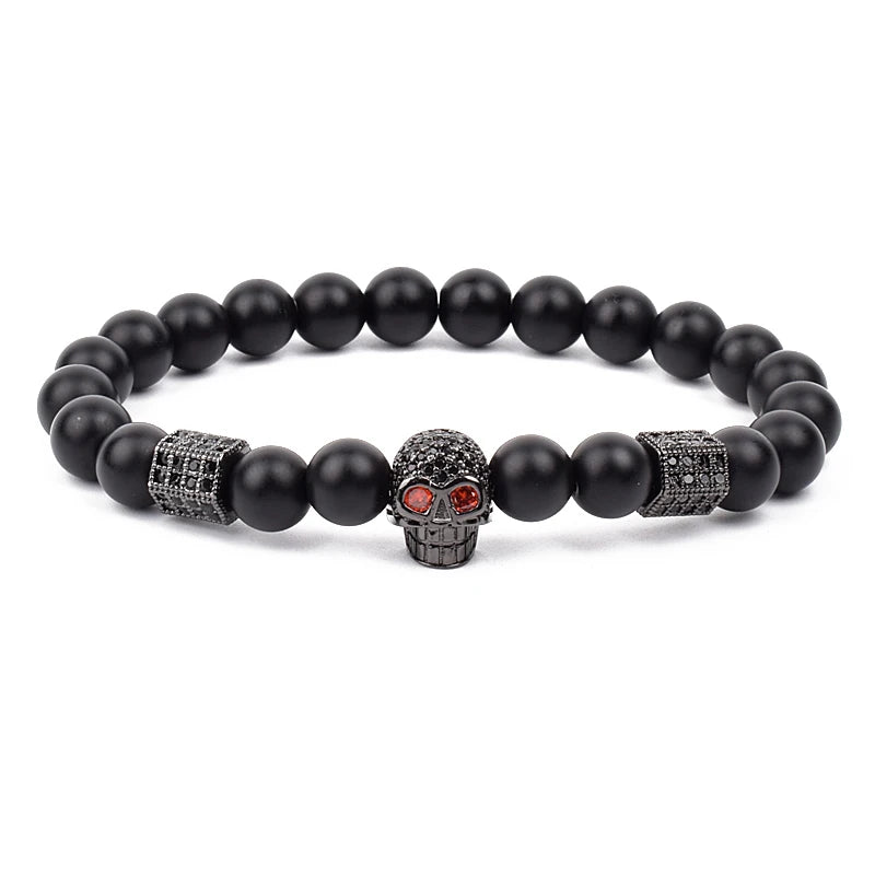 Fashion Cubic Zirconia Skull Leopard Bracelet