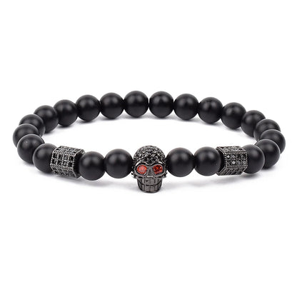 Fashion Cubic Zirconia Skull Leopard Bracelet