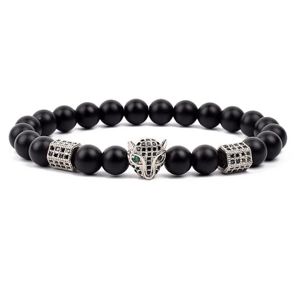 Fashion Cubic Zirconia Skull Leopard Bracelet