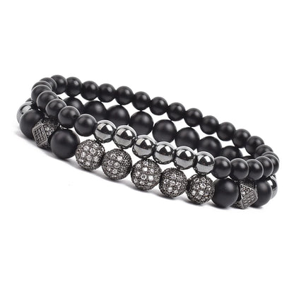 Luxury Charm Beads Bracelet Set
