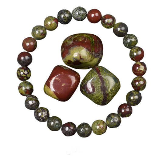 Natural Dragon Blood Stone Bracelet
