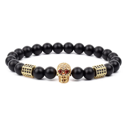 Fashion Cubic Zirconia Skull Leopard Bracelet