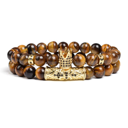 8mm Tiger Eye Stone Beads Bracelet