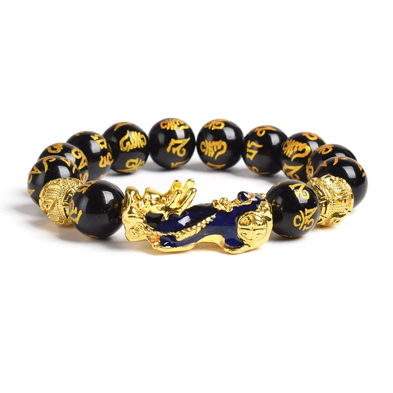 Yellow Elastic Tiger Eye Stone Beads Bracelet