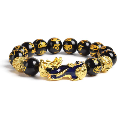 Yellow Elastic Tiger Eye Stone Beads Bracelet