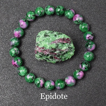 Natural White Howlite Stone Beads Bracelet