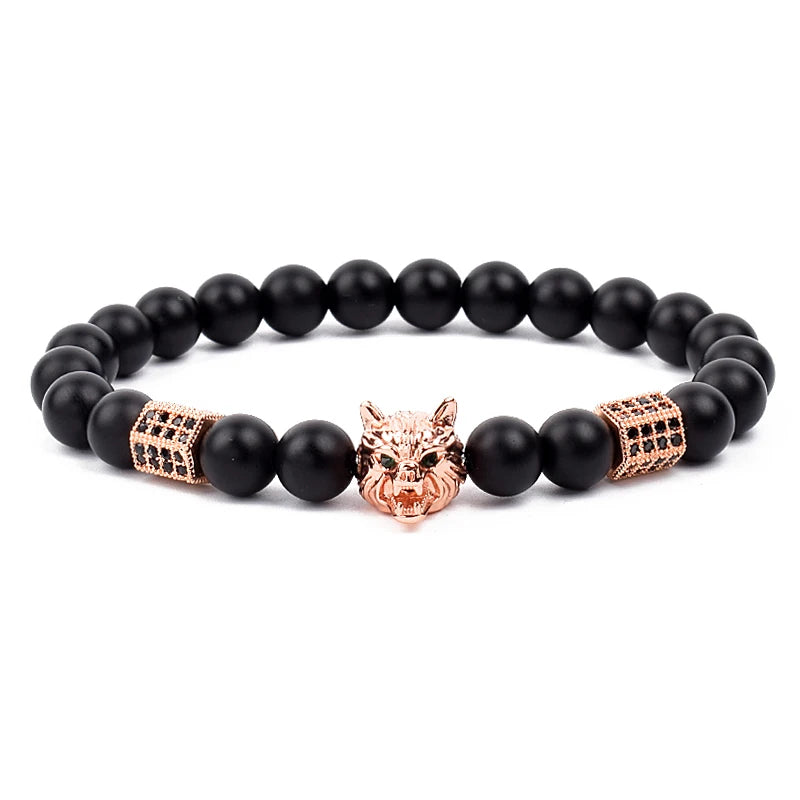 Fashion Cubic Zirconia Skull Leopard Bracelet