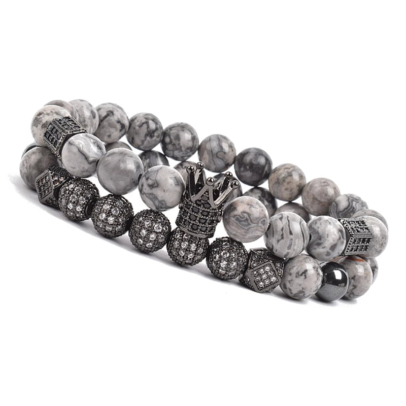Luxury Charm Beads Bracelet Set