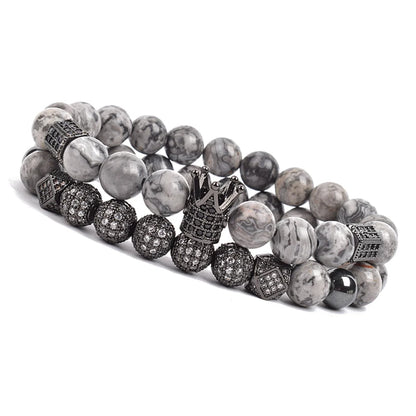 Luxury Charm Beads Bracelet Set