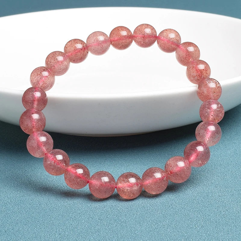 Natural Strawberry Quartz Bracelets