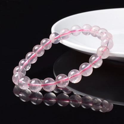Natural Rose Quartz Beads Bracelet